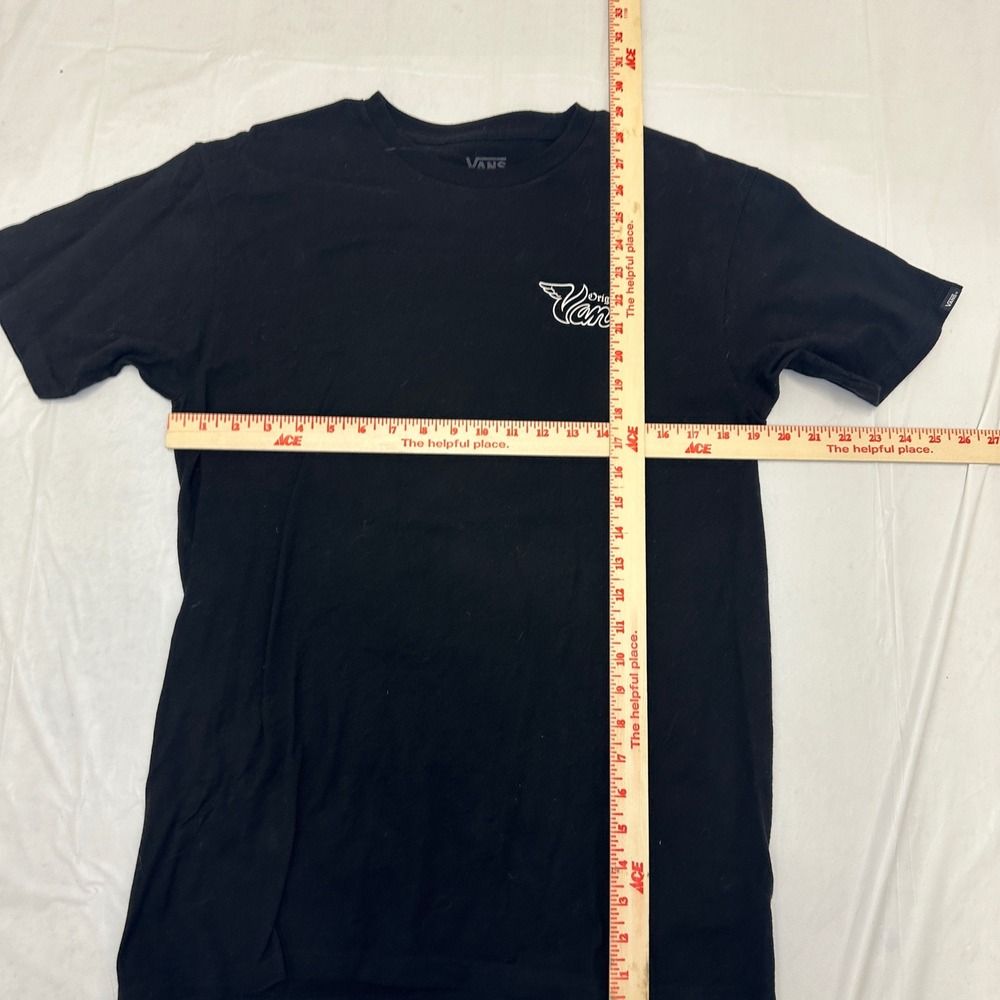 Vans Skull T-Shirt Old Skool Short Sleeve Med Black Tee - Picture 2 of 12